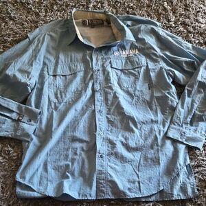 Yamaha Light Blue Casual Shirt